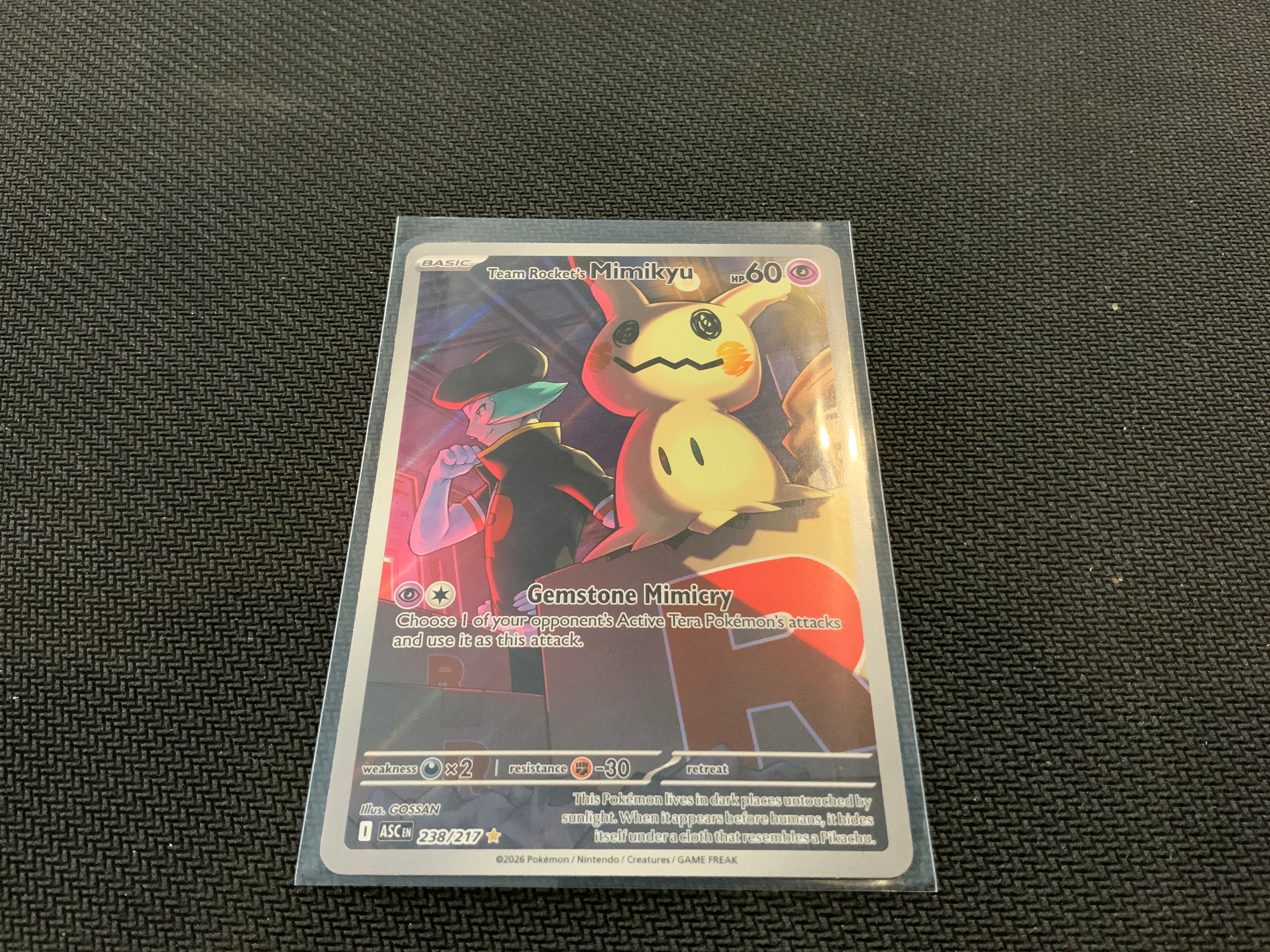 Pokemon Team rocket’s ASC Mimikyu 238/217