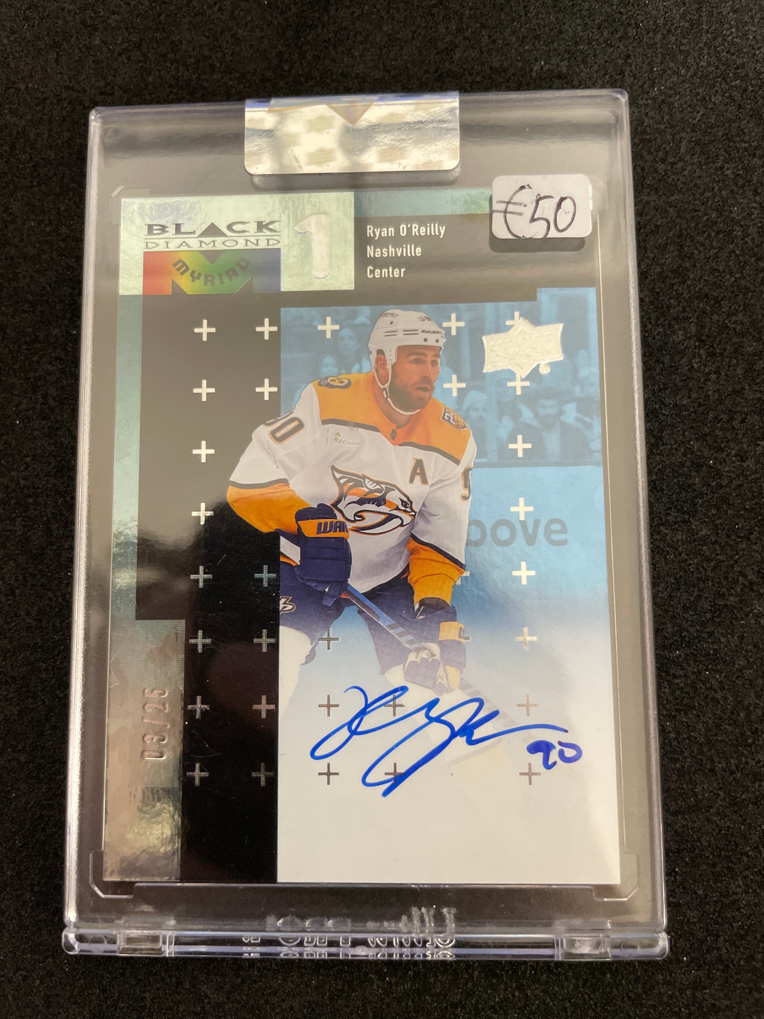 2023-24 Ryan O’Reilly Black Diamond Myriad Autograph /25