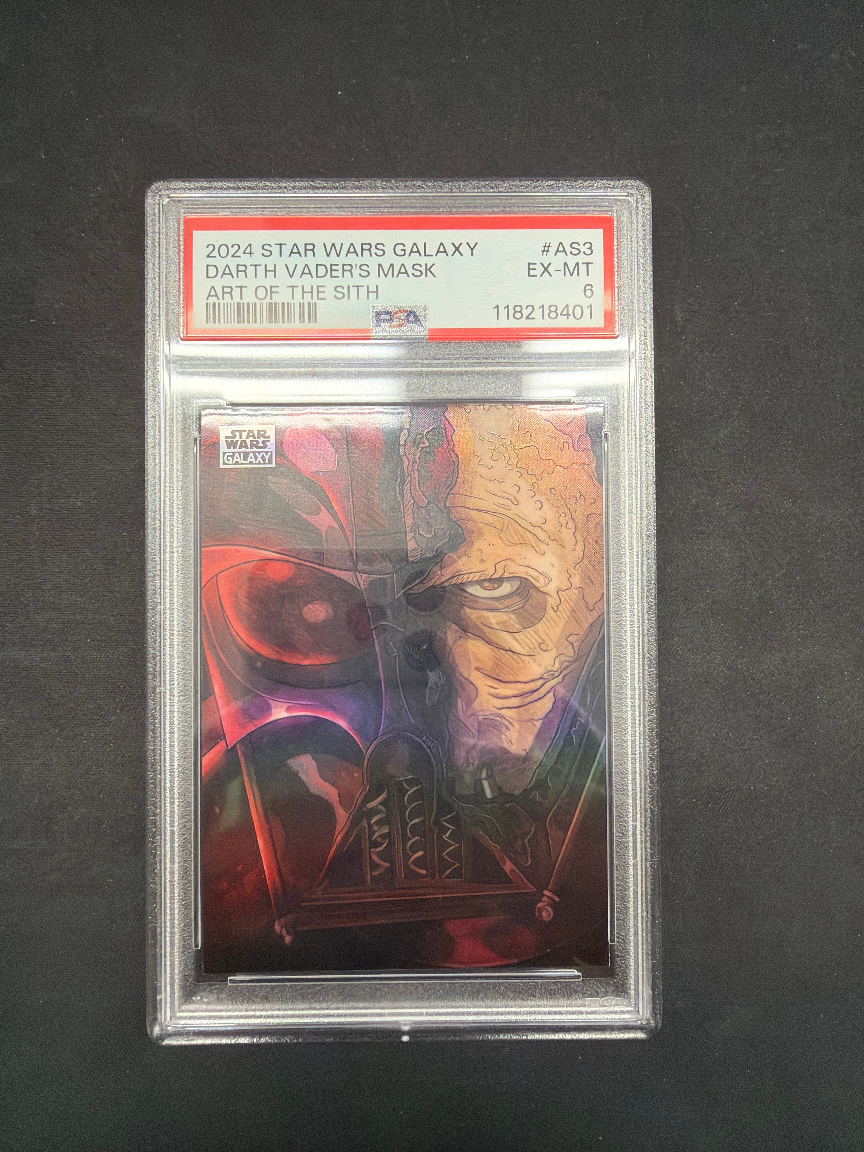 2024 Star Wars Galaxy Darth Vader’s Mask Art Of The Sith PSA EX-MT 6