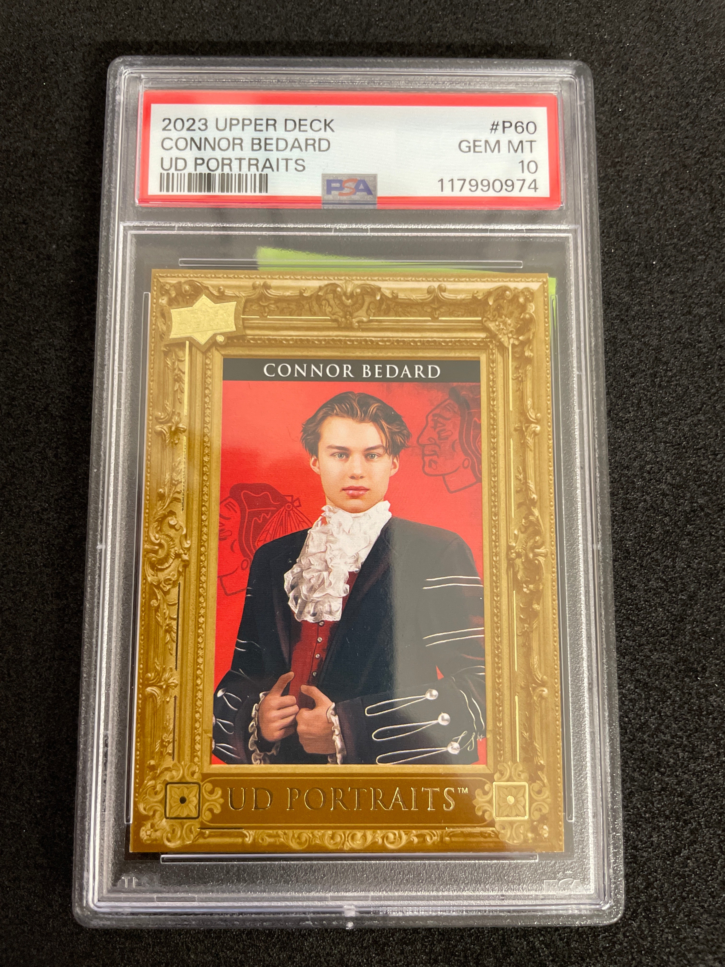 2023 Upper deck Connor Bedard UD Portraits GEM MINT PSA 10