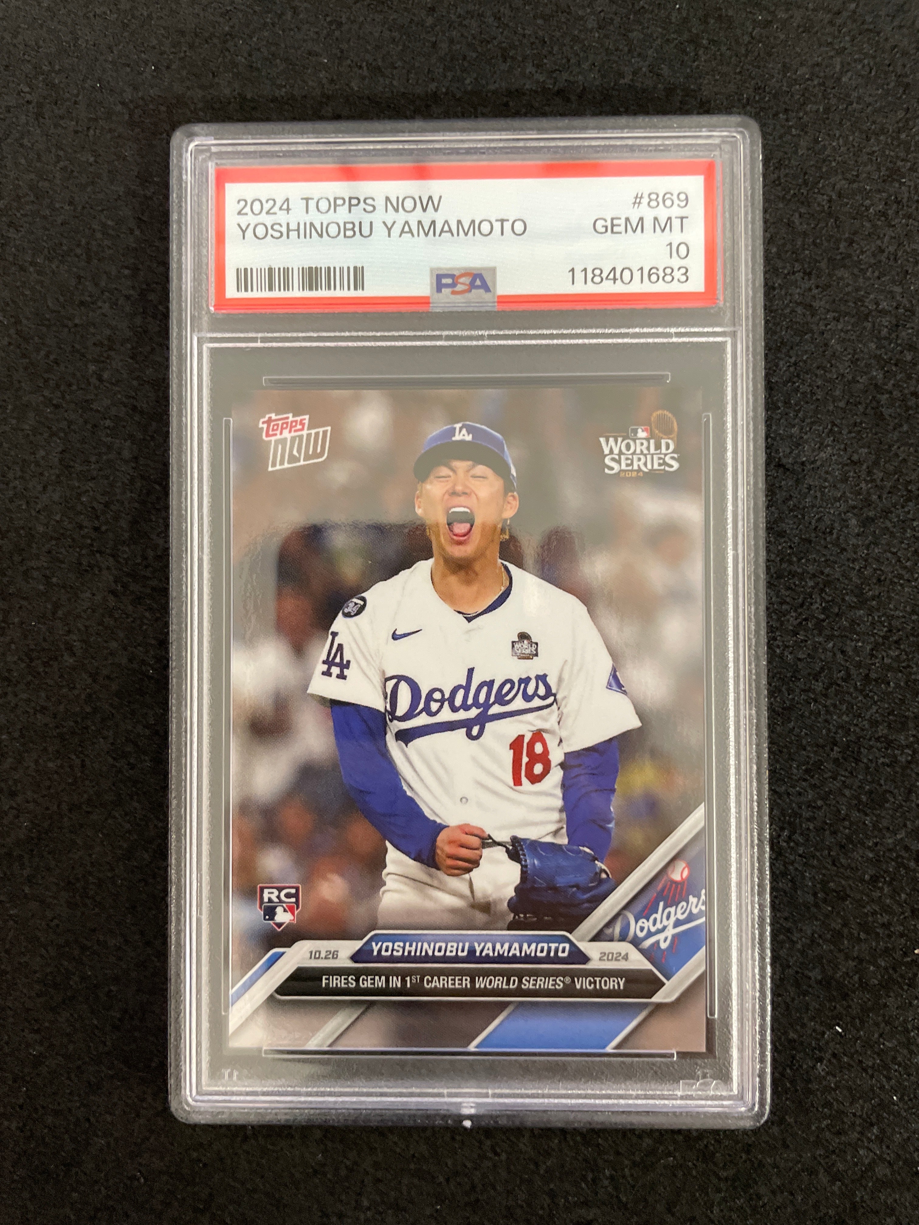 2024 Topps Now Yoshinobu Yamamoto PSA 10 Gem Mint