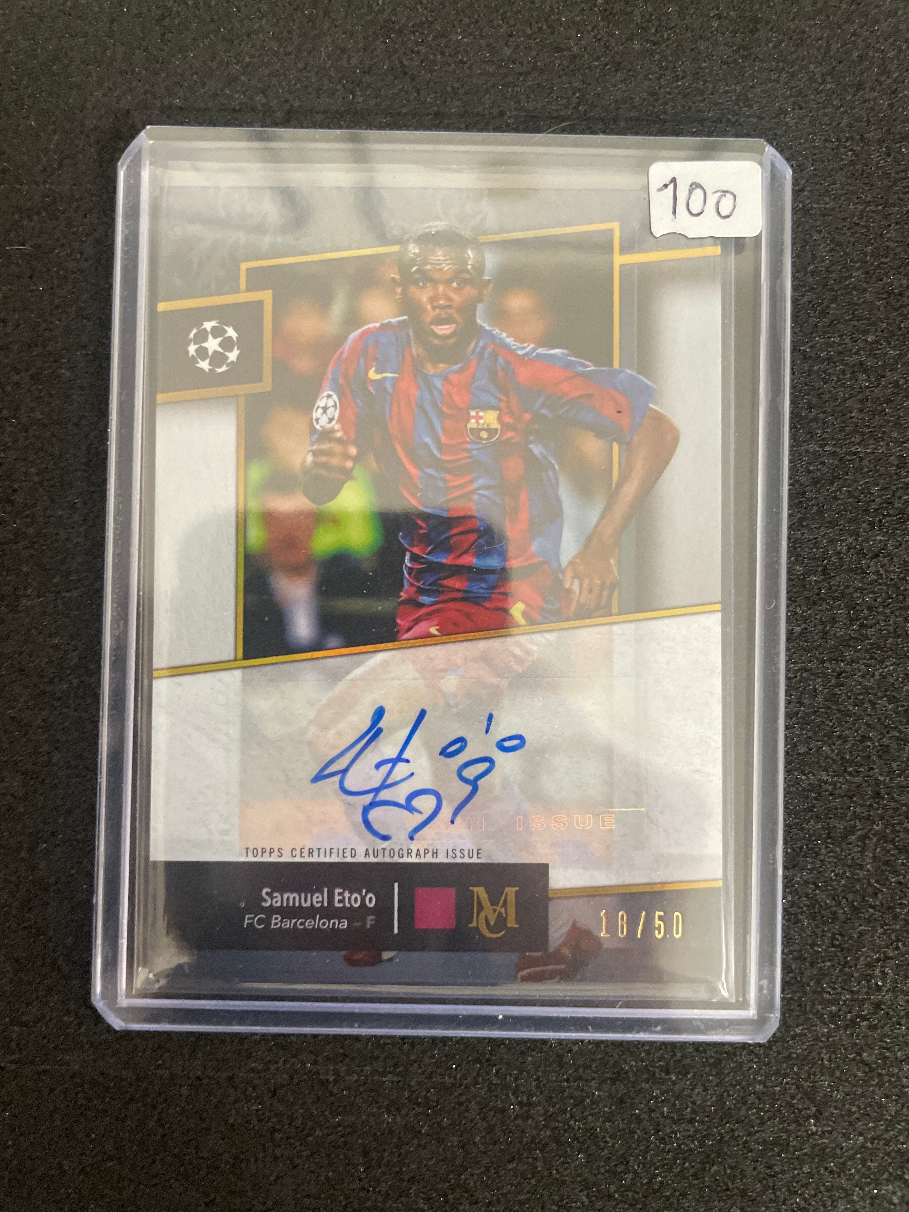 Topps Museum Collection UEFA Club Competitions 2024/25 Samuel Eto’o Auto /50