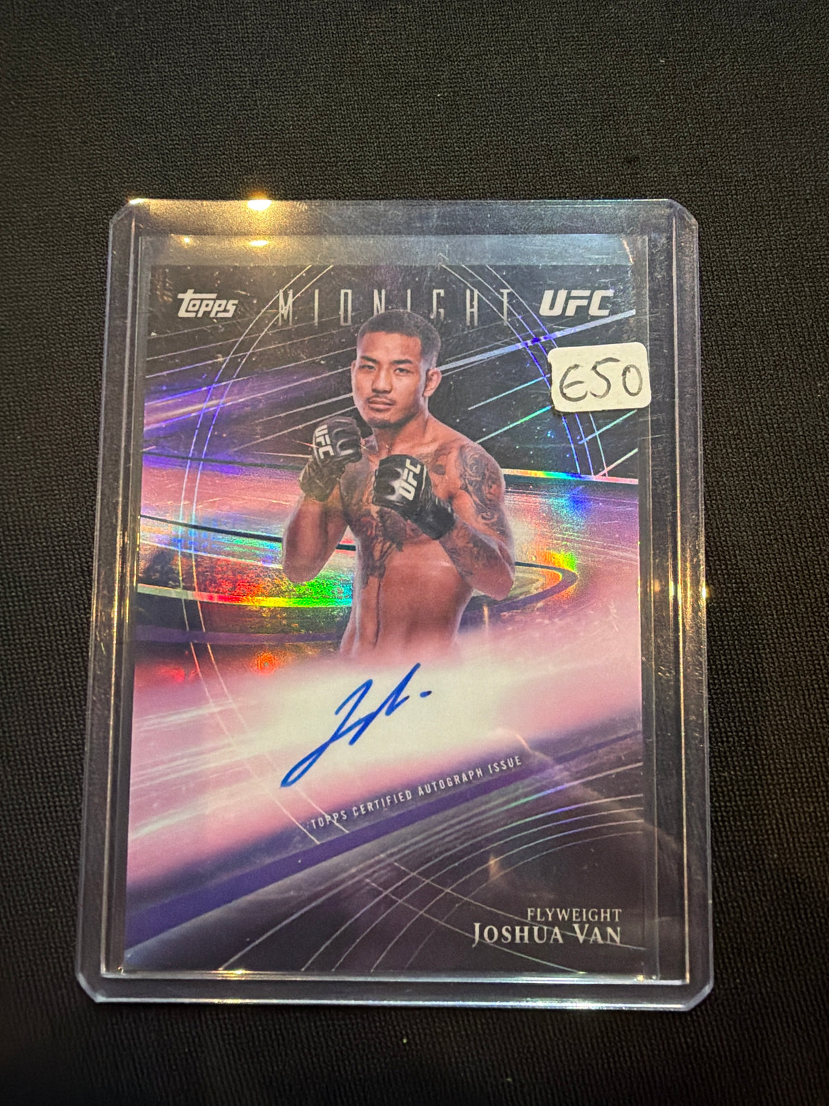 2026 Topps UFC Midnight Joshua Van Auto