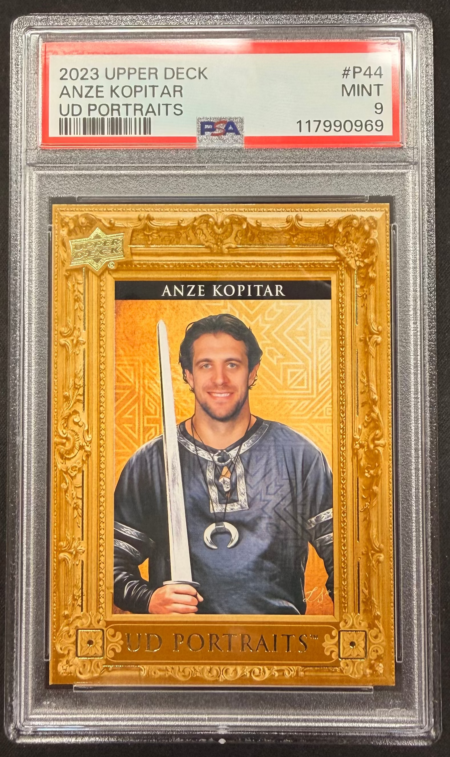 2023 Upper Deck Anze Kopitar UD Portraits PSA Mint 9