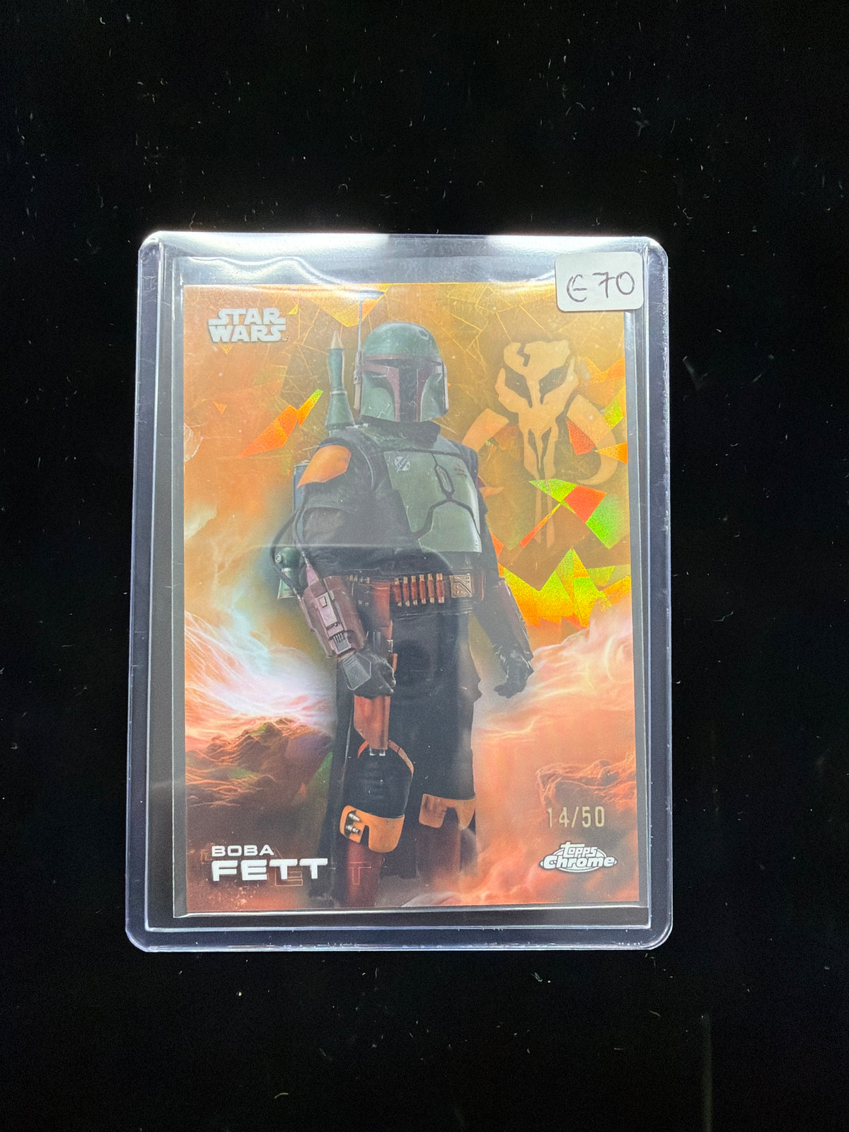 Topps Star Wars Boba Fett Sapphire Gold /50