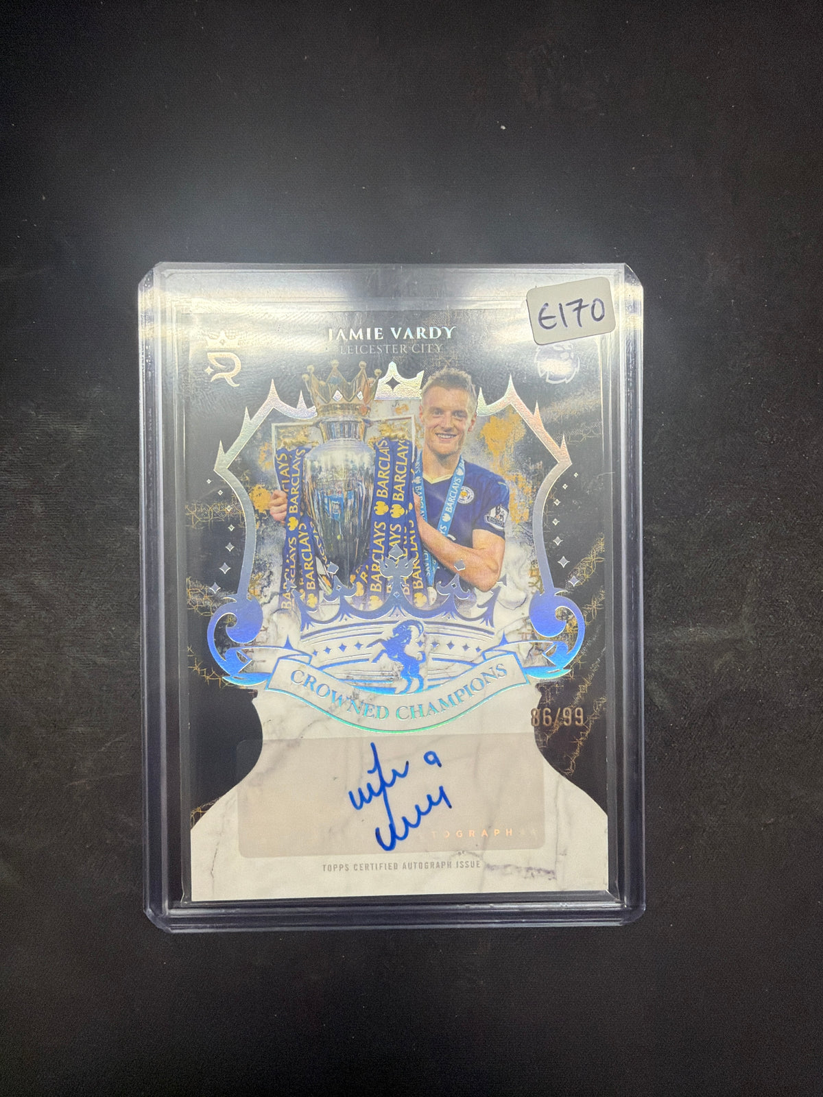 2026 Topps Royalty Jamie Vardy Crowned Champions Auto /99
