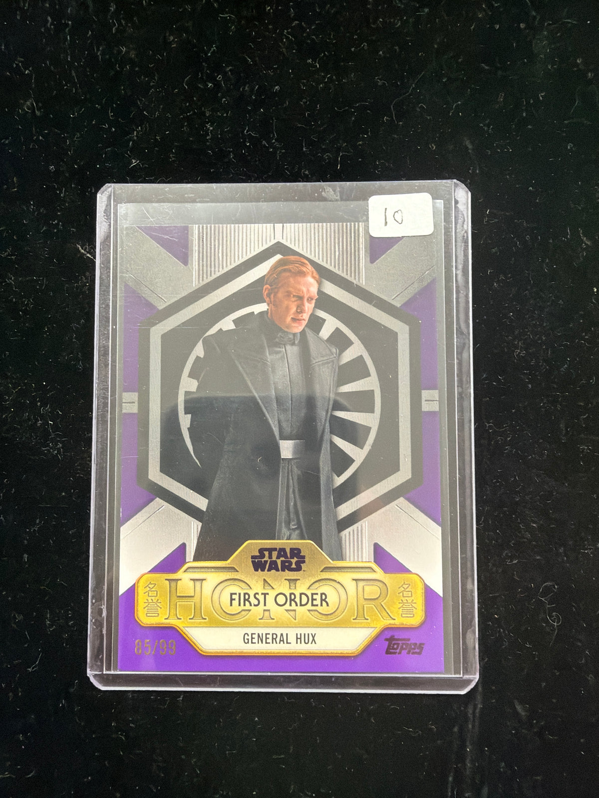 Topps Star Wars General Hux First Order Honor Purple /99