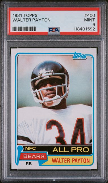 1981 TOPPS #400 WALTER PAYTON