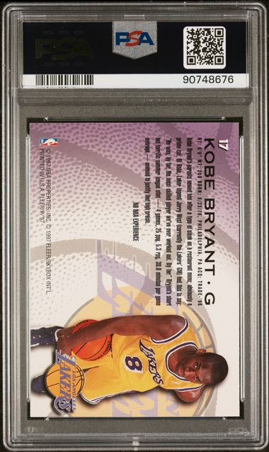 1996 FLEER SPRITE #17 KOBE BRYANT