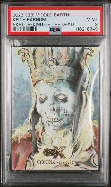 2022 CRYPTOZOIC CZX MIDDLE-EARTH SKETCH CARDS KEITH FARNUM SKETCH-KING OF THE DEAD