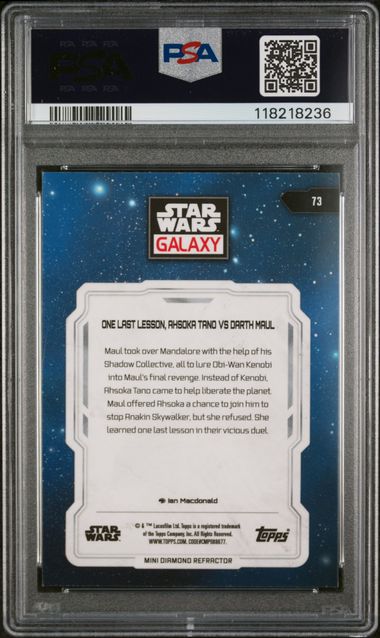 2024 TOPPS CHROME STAR WARS GALAXY #73 ONE LAST LESSON REFRACTOR