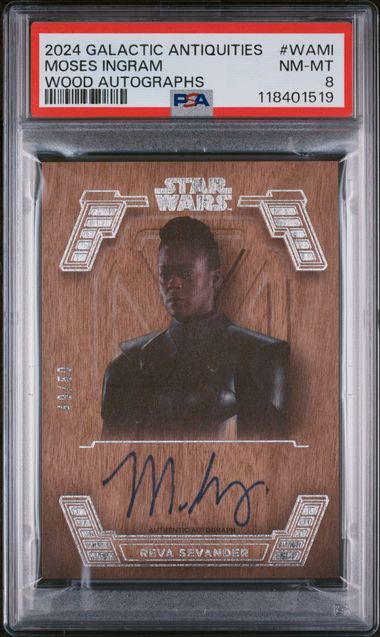 2024 TOPPS STAR WARS GALACTIC ANTIQUITIES WOOD AUTOGRAPHS #WAMI MOSES INGRAM