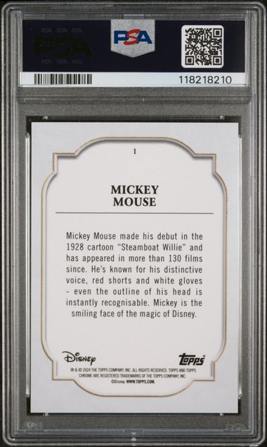 2024 TOPPS CHROME DISNEY #1 MICKEY MOUSE