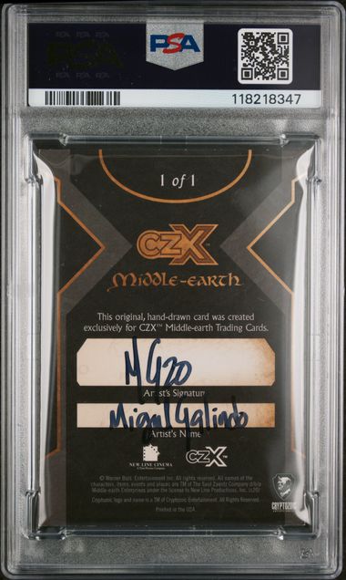 2022 CRYPTOZOIC CZX MIDDLE-EARTH SKETCH CARDS MIGUEL GALINDO SKETCH-SMEAGOL/THE ONE RING