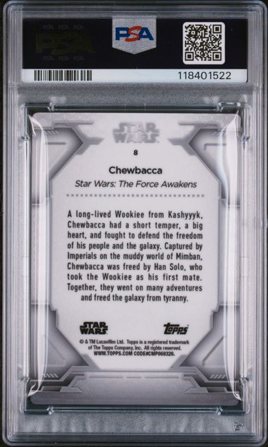 2024 TOPPS STAR WARS GALACTIC ANTIQUITIES METAL CHARACTERS #8 CHEWBACCA METAL CHARACTER