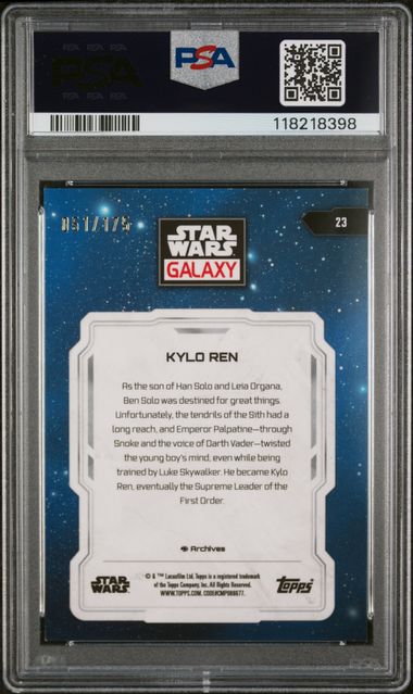 2024 TOPPS CHROME STAR WARS GALAXY #23 KYLO REN AQUA LAVA