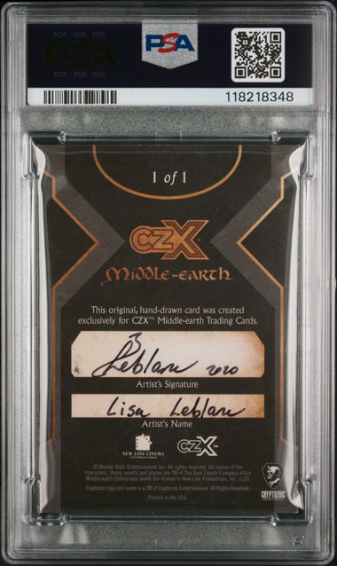 2022 CRYPTOZOIC CZX MIDDLE-EARTH SKETCH CARDS LISA LEBLANC SKETCH-SARUMAN