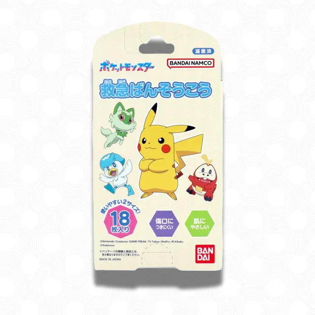 BANDAI Pokemon first-aid tape 18pcs