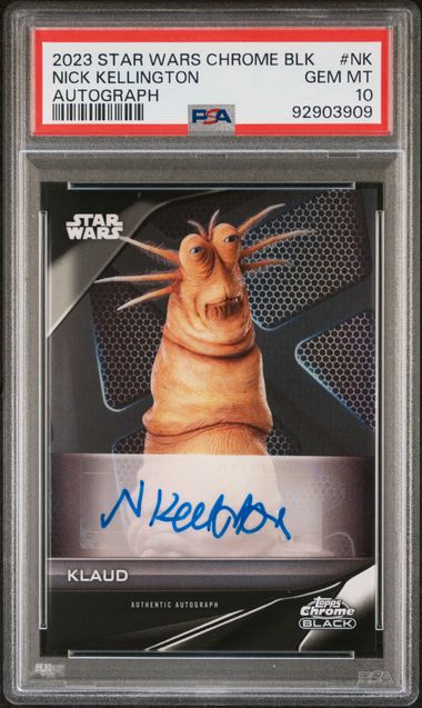 2023 TOPPS STAR WARS CHROME BLACK AUTOGRAPHS #NK NICK KELLINGTON