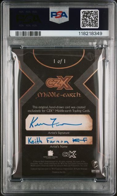 2022 CRYPTOZOIC CZX MIDDLE-EARTH SKETCH CARDS KEITH FARNUM SKETCH-KING OF THE DEAD