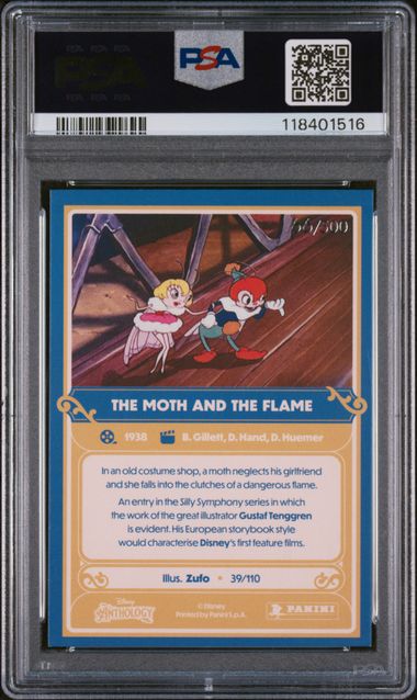 2024 PANINI DISNEY ANTHOLOGY #39 MOTH AND THE FLAME GLITCH HOLO