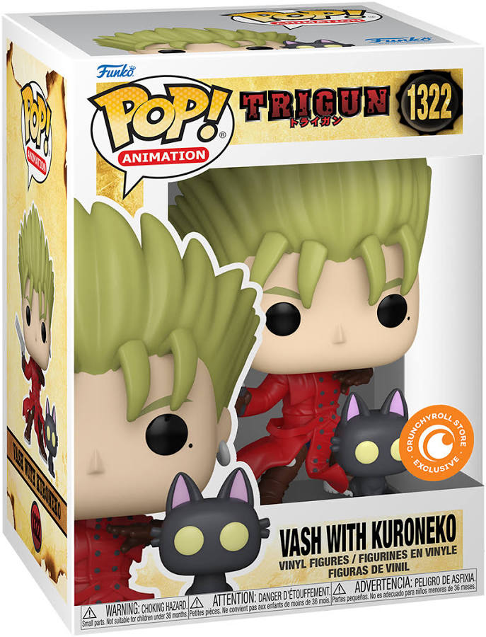 Trigun - Vash with Kuroneko Exclusive POP! Vinyl Figure