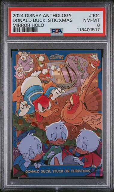 2024 PANINI DISNEY ANTHOLOGY #104 DONALD DUCK: STK/XMAS MIRROR HOLO