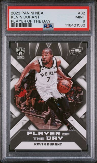 2022 PANINI NBA PLAYER OF THE DAY #32 KEVIN DURANT PLAYER OF THE DAY