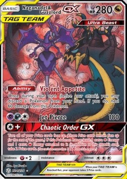Naganadel & Guzzlord GX (CEC 224) Cosmic Eclipse