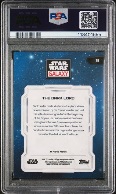 2024 TOPPS CHROME STAR WARS GALAXY #28 THE DARK LORD