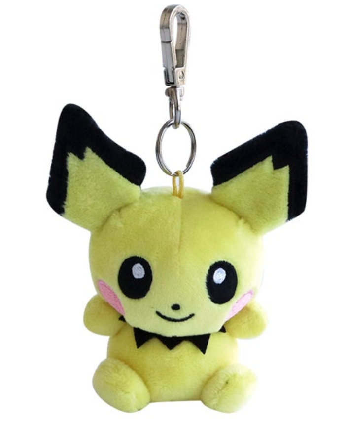 pokemon pichu plush key chain 8cm