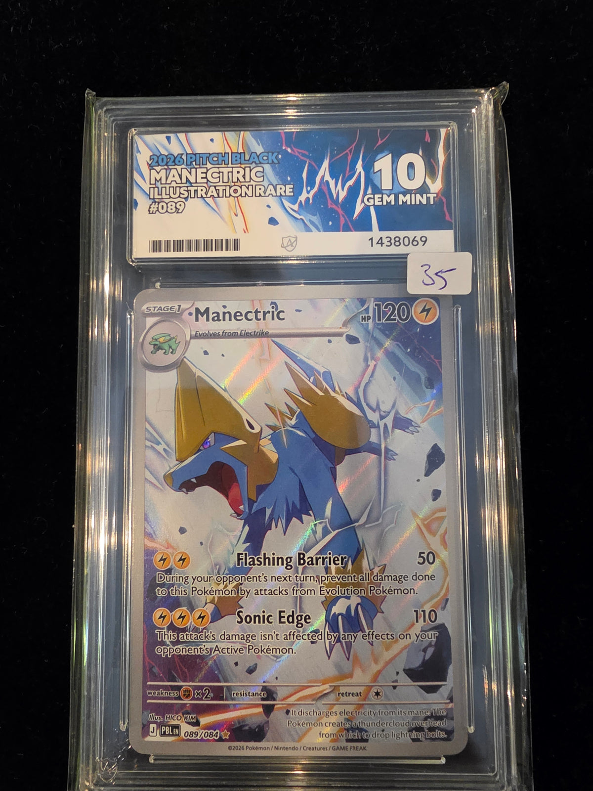 ACE Gem Mint 10 2026 Pitch Black Manetric