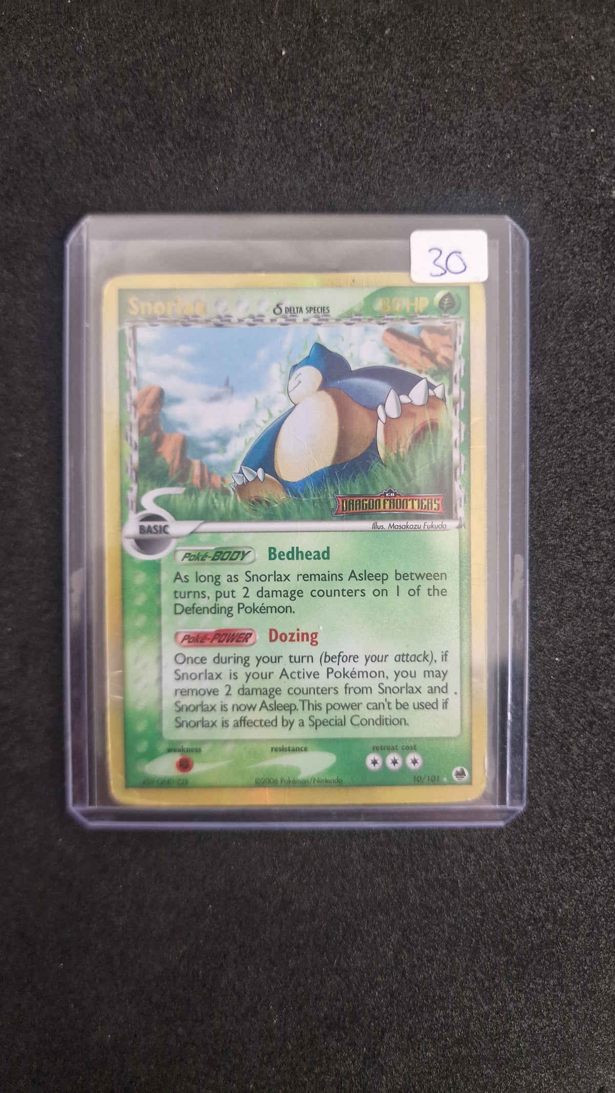 Snorlax 10/101 Reverse Holo Dragon Frontiers