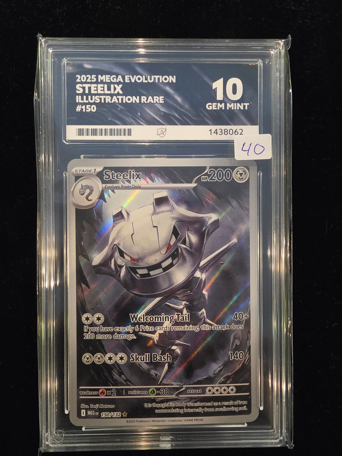 ACE Gem Mint 10 2025 Mega Evolution Steelix