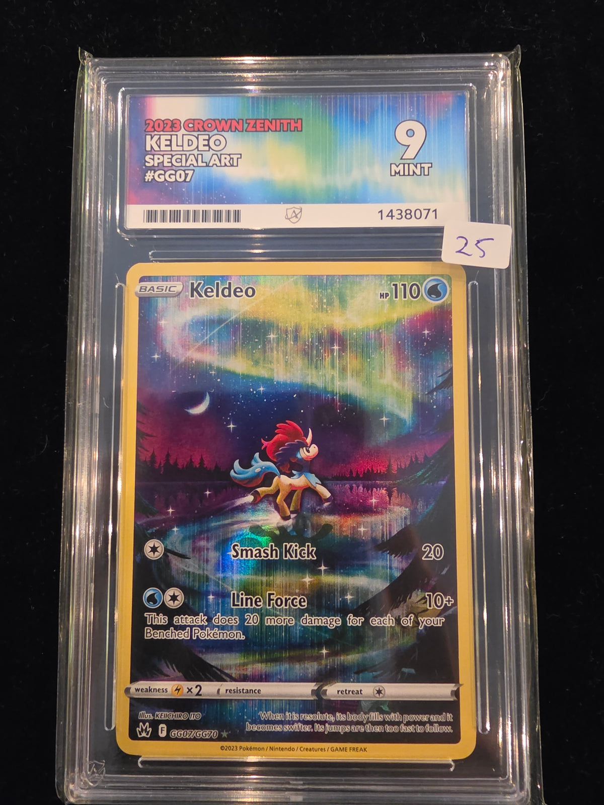 ACE 9 Mint Keldeo 2023 Crown Zenith