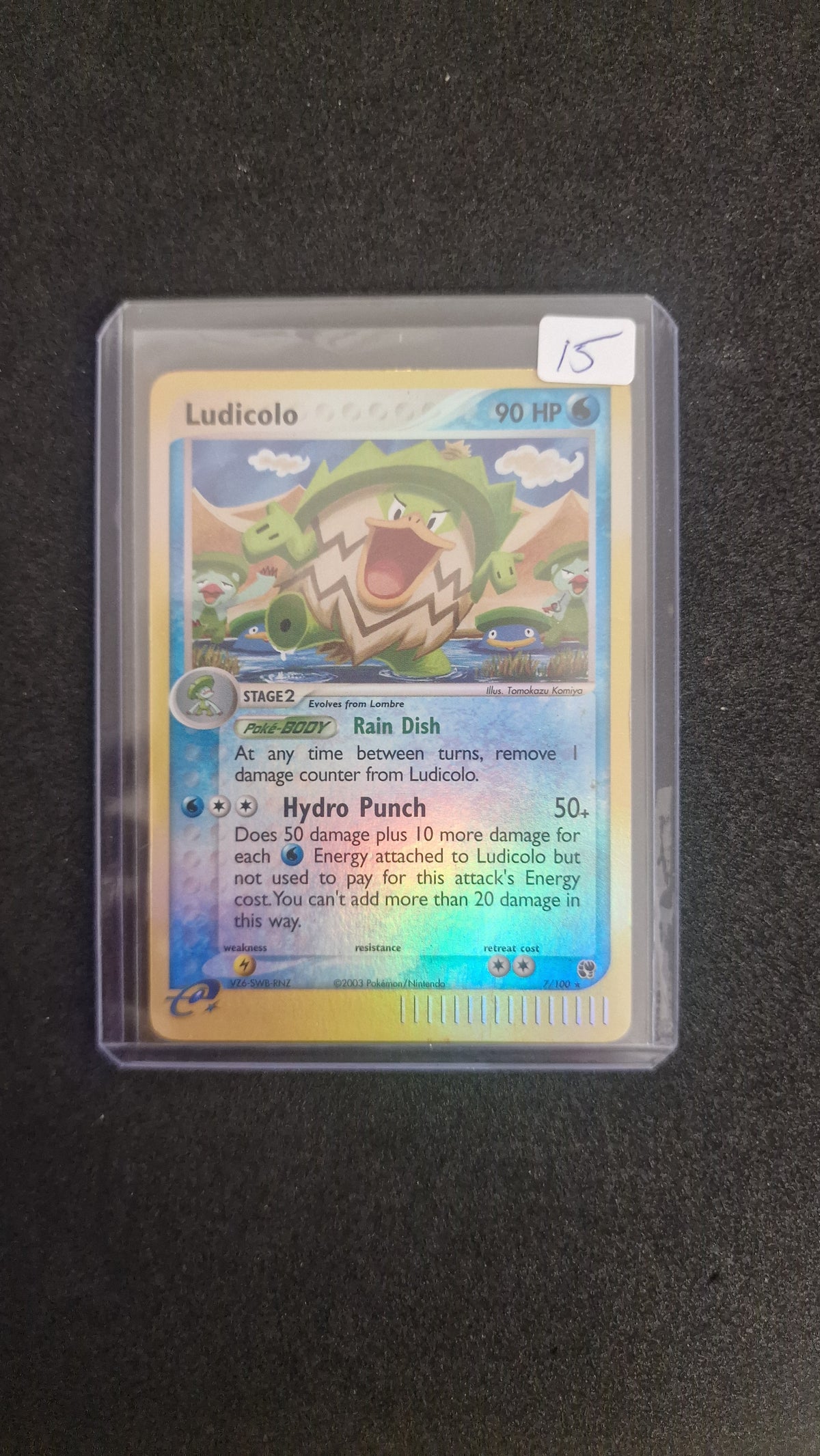 Ludicolo 7/100 reverse holo 2003