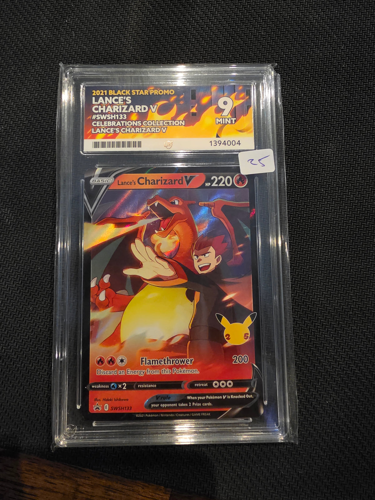 ACE Mint 9 2021 Black Star Promo Lance's Charizard V