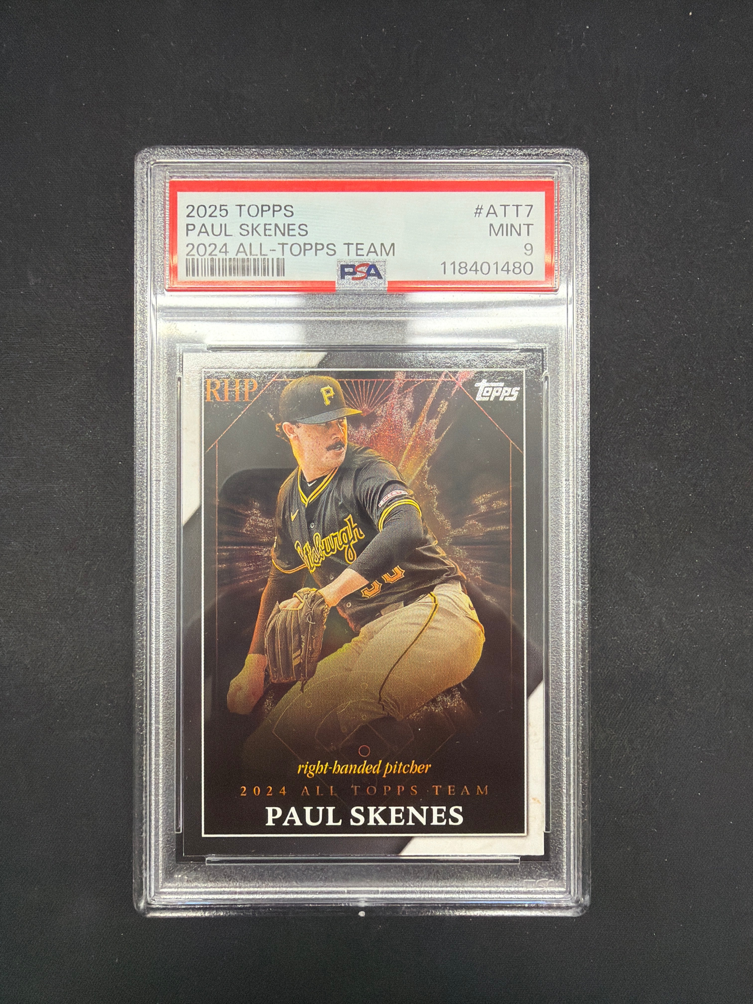 2025 Topps Paul Skenes, 2024 All-Topps Team PSA MINT 9