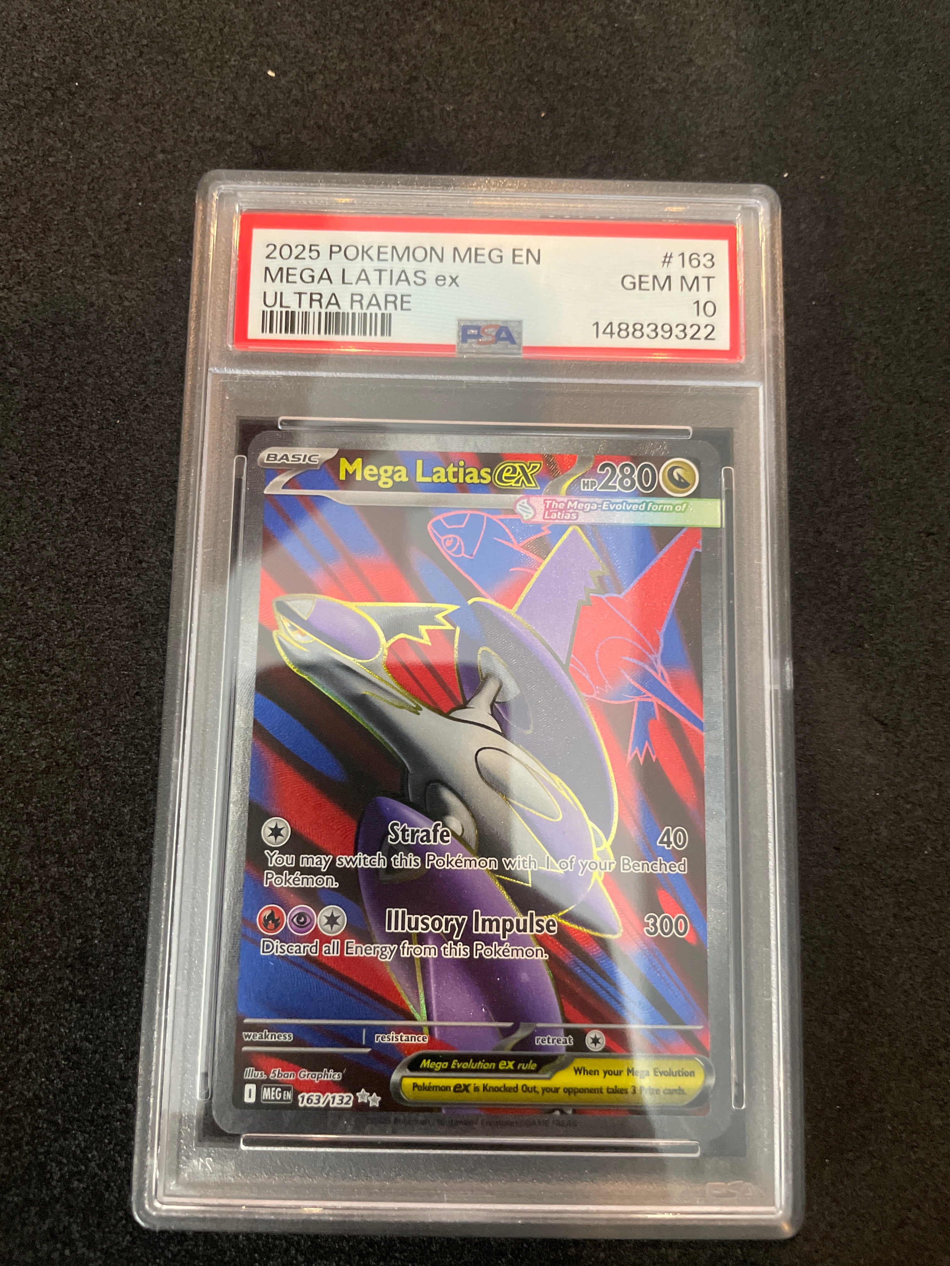 2025 Pokemon MEG EN Mega Latias ex Ultra Rare PSA 10