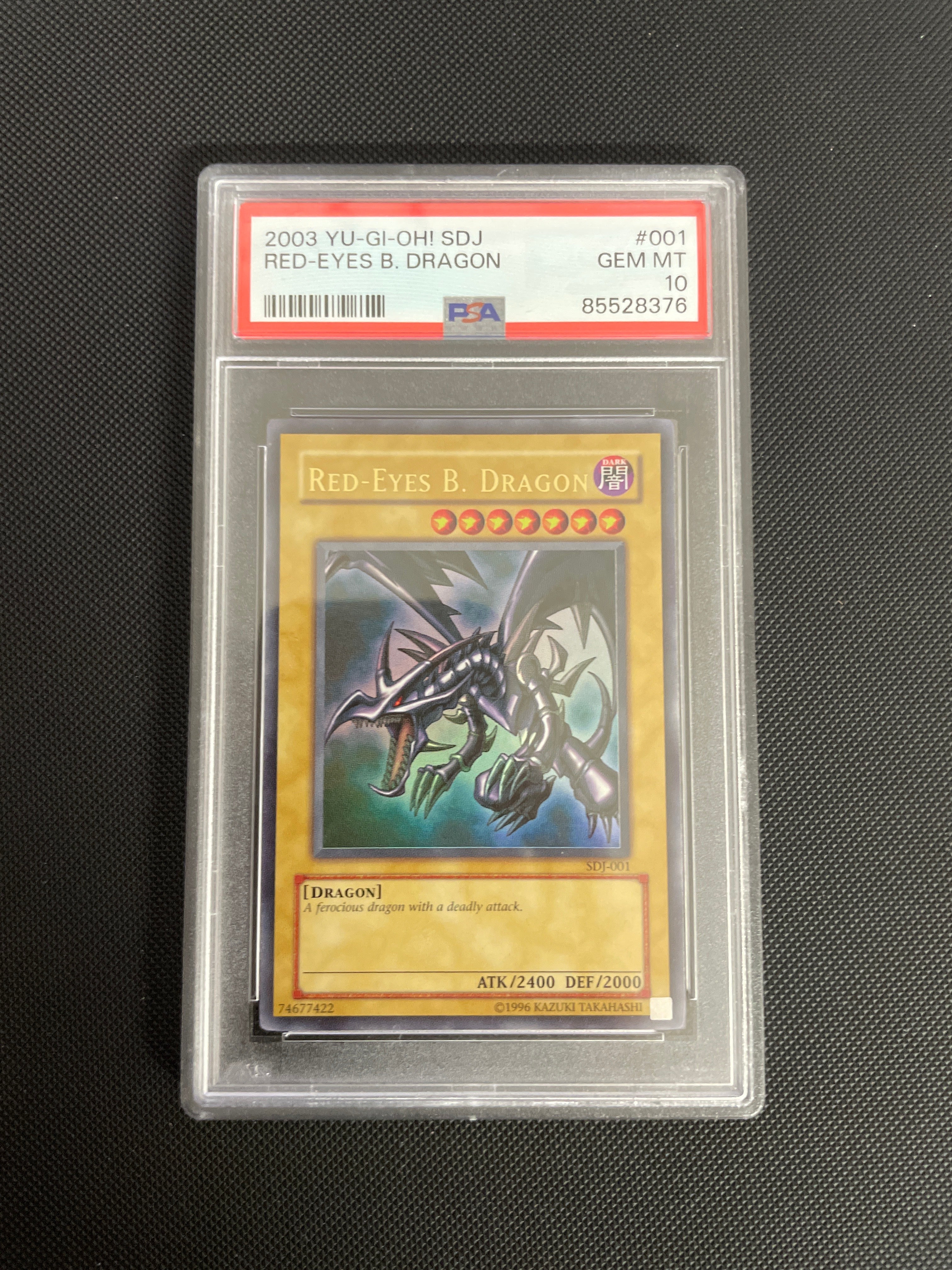 2003 Yu-Gi-Oh! SDJ RED EYES B. Dragon PSA 10
