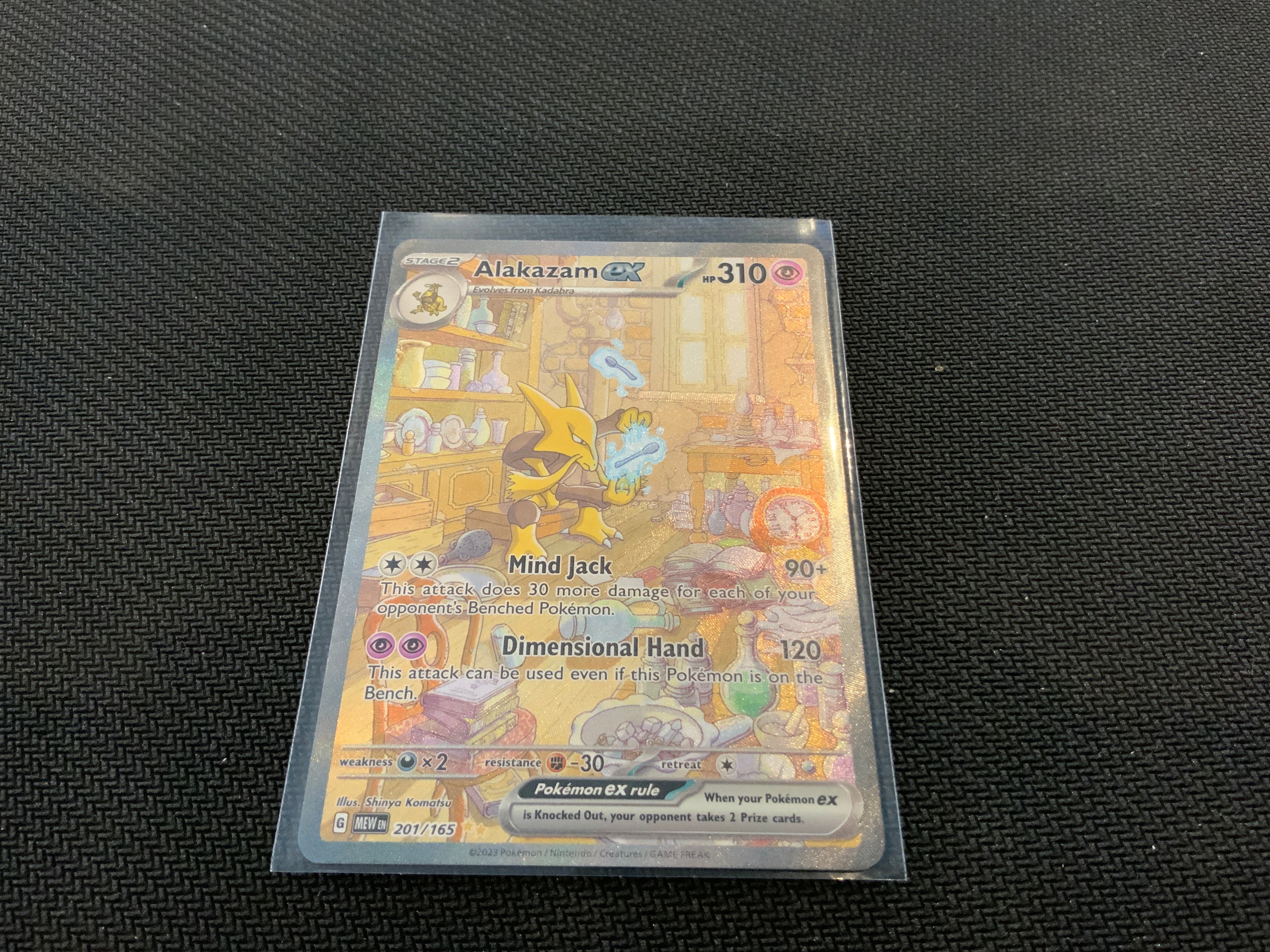Pokemon MEW Alakazam ex 201/165