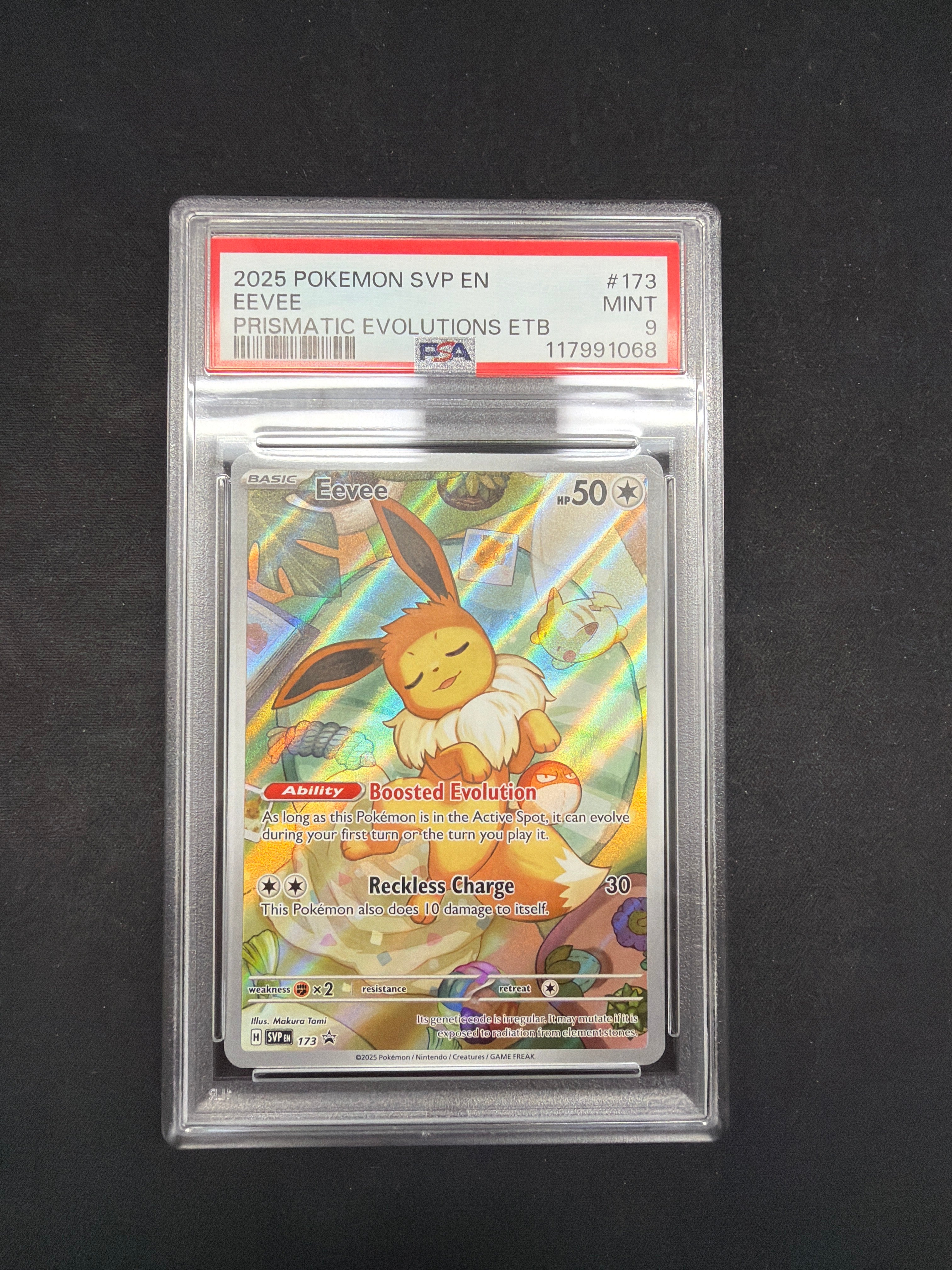 2025 Pokémon SVP EN Eevee Prismatic Evolutions ETB PSA Mint 9