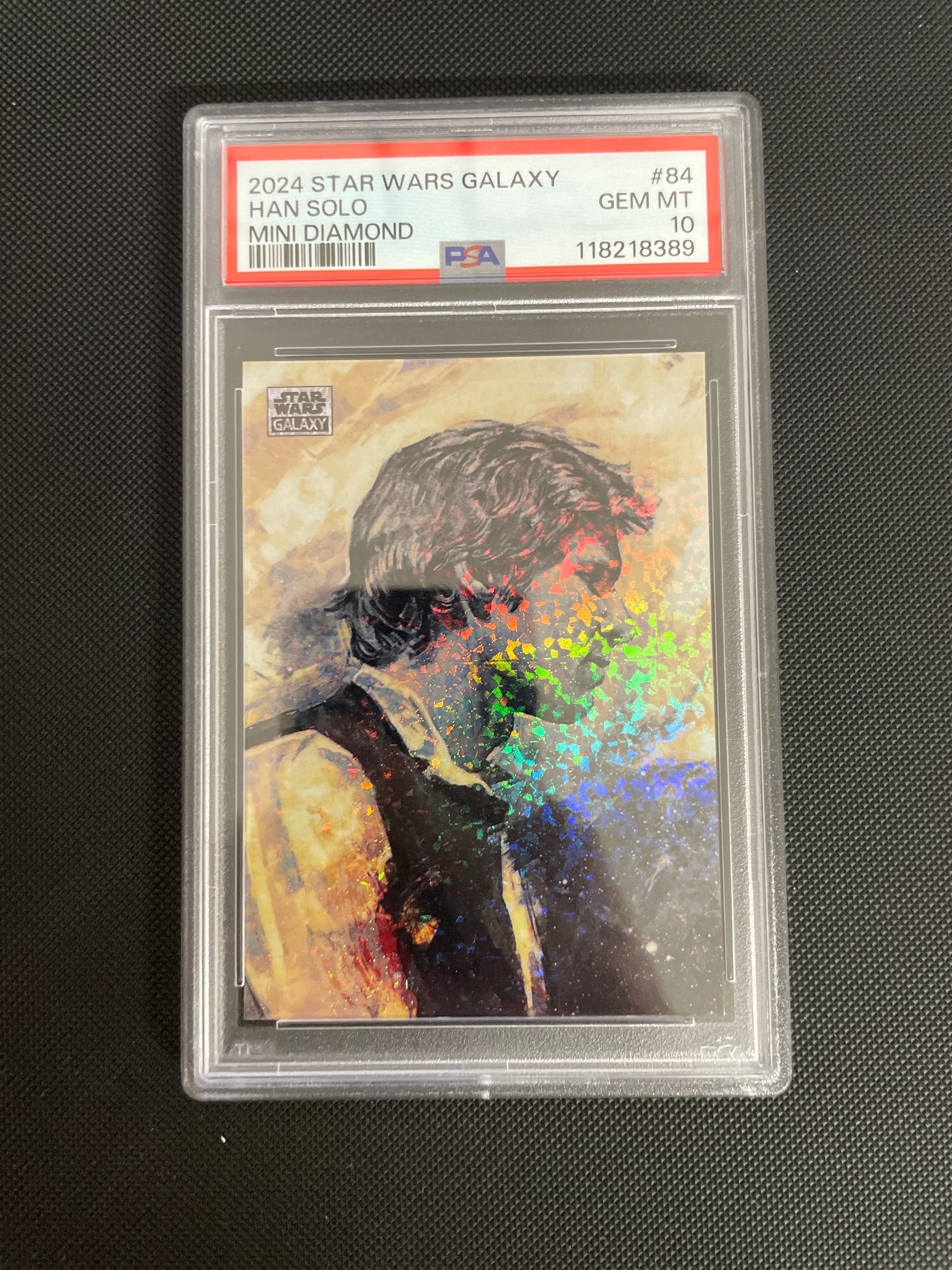 2024 Star Wars Galaxy Han Solo Mini Diamond PSA 10