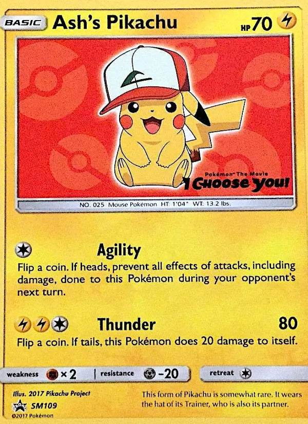 Ash's Pikachu - SM109 (SMP SM109)