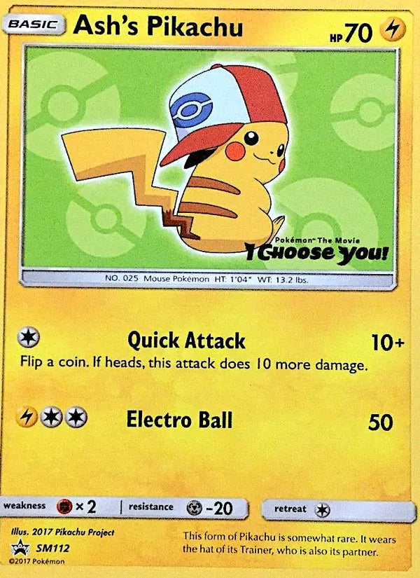 Ash's Pikachu - SM112 (SMP SM112)
