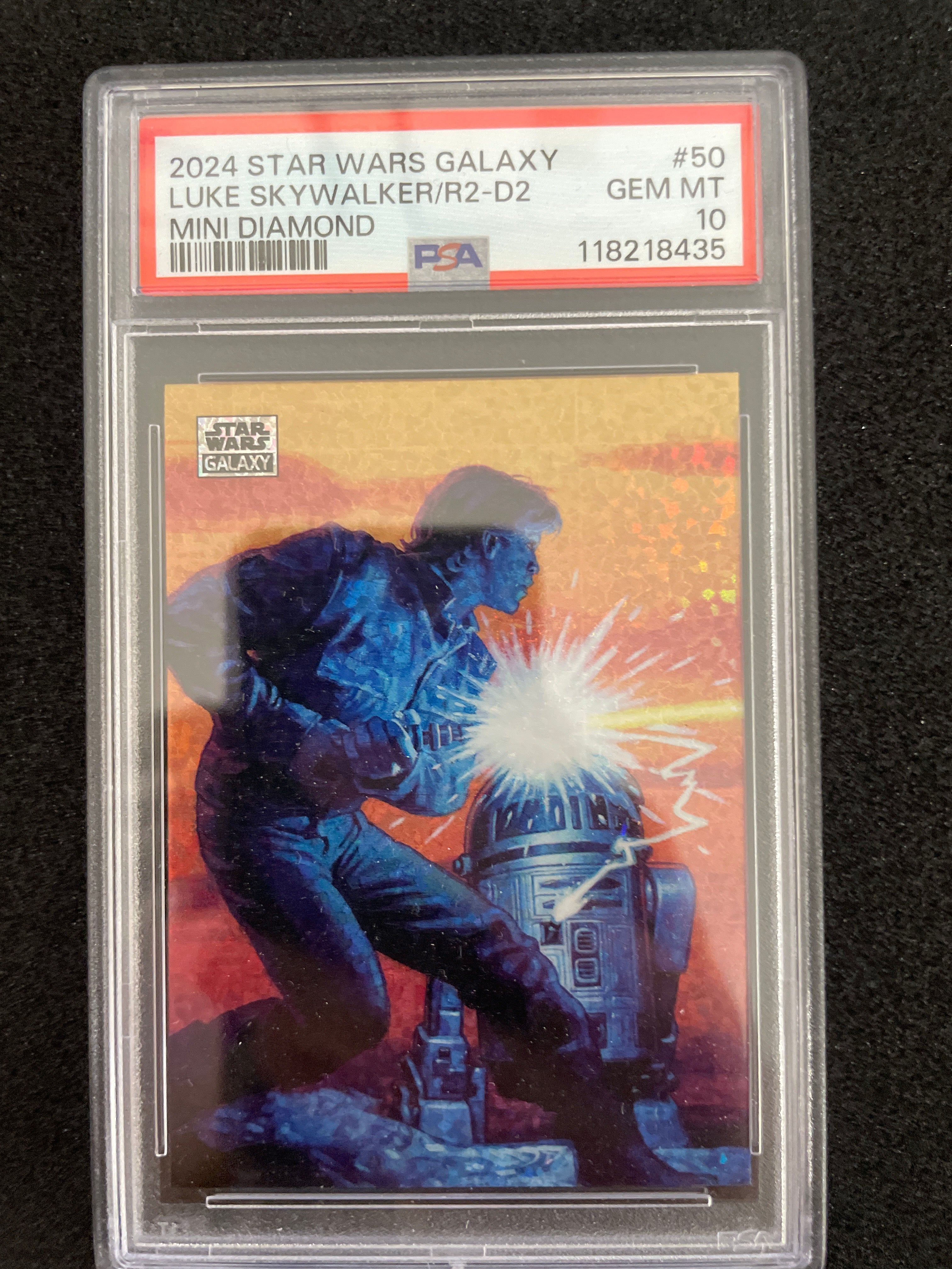 2024 Star Wars Galaxy Luke Skywalker/R2-D2 Mini Diamond Gem Mint PSA 10