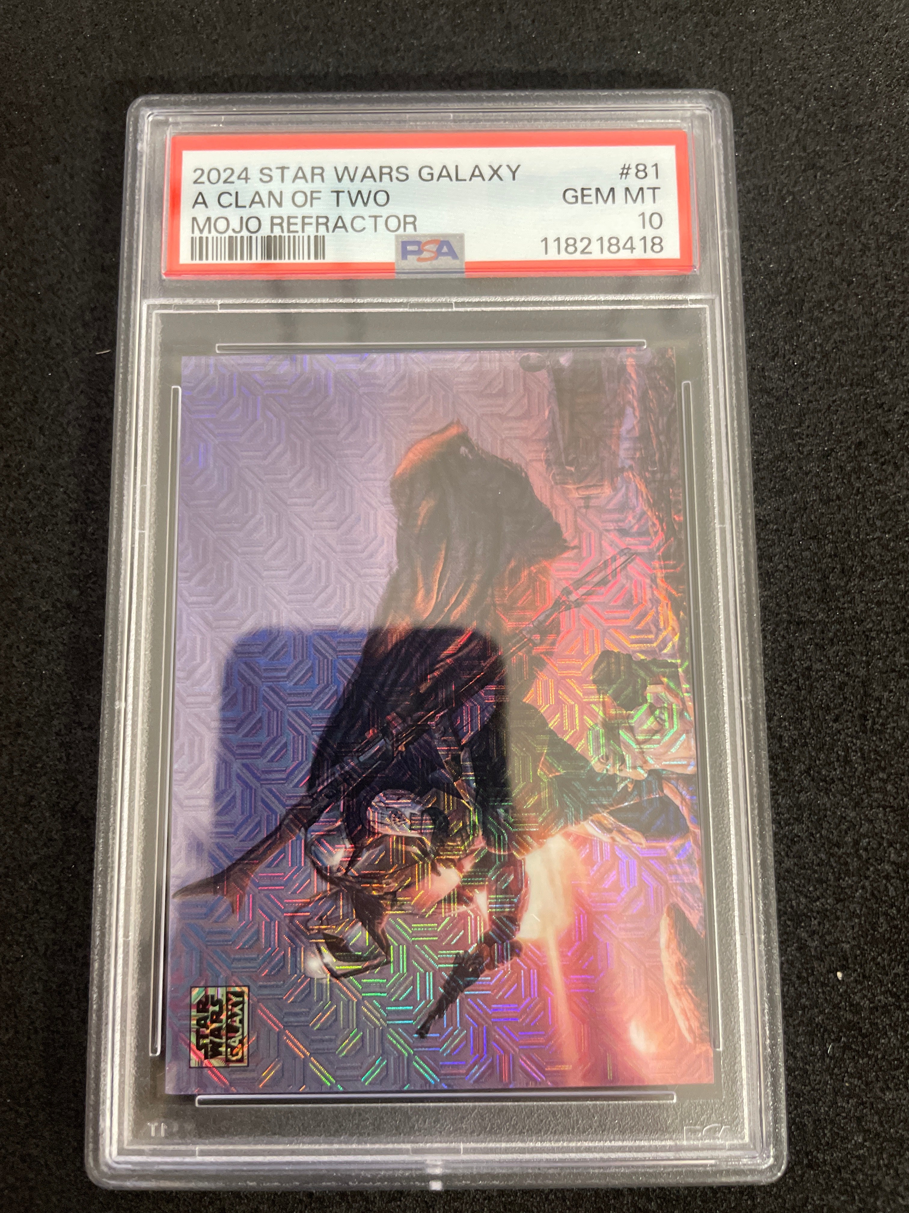 2024 Star Wars Galaxy A Clan Of Two Mojo Refractor GEM MINT PSA 10 /50
