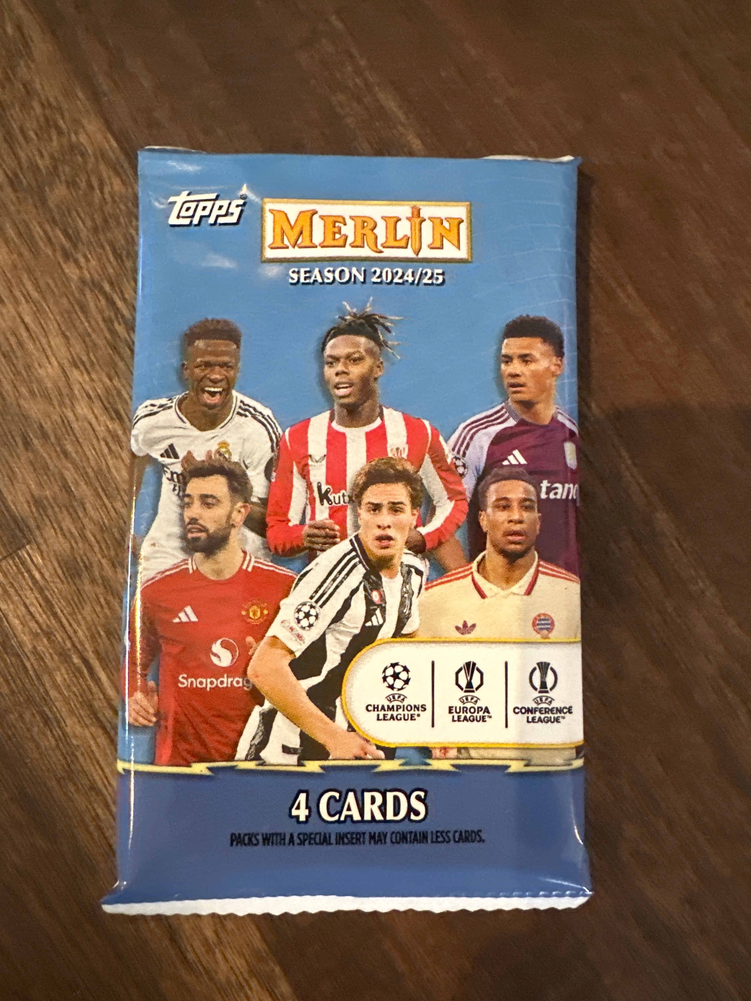 2024/25 Topps Chrome Merlin UEFA Club Competitions Soccer Booster