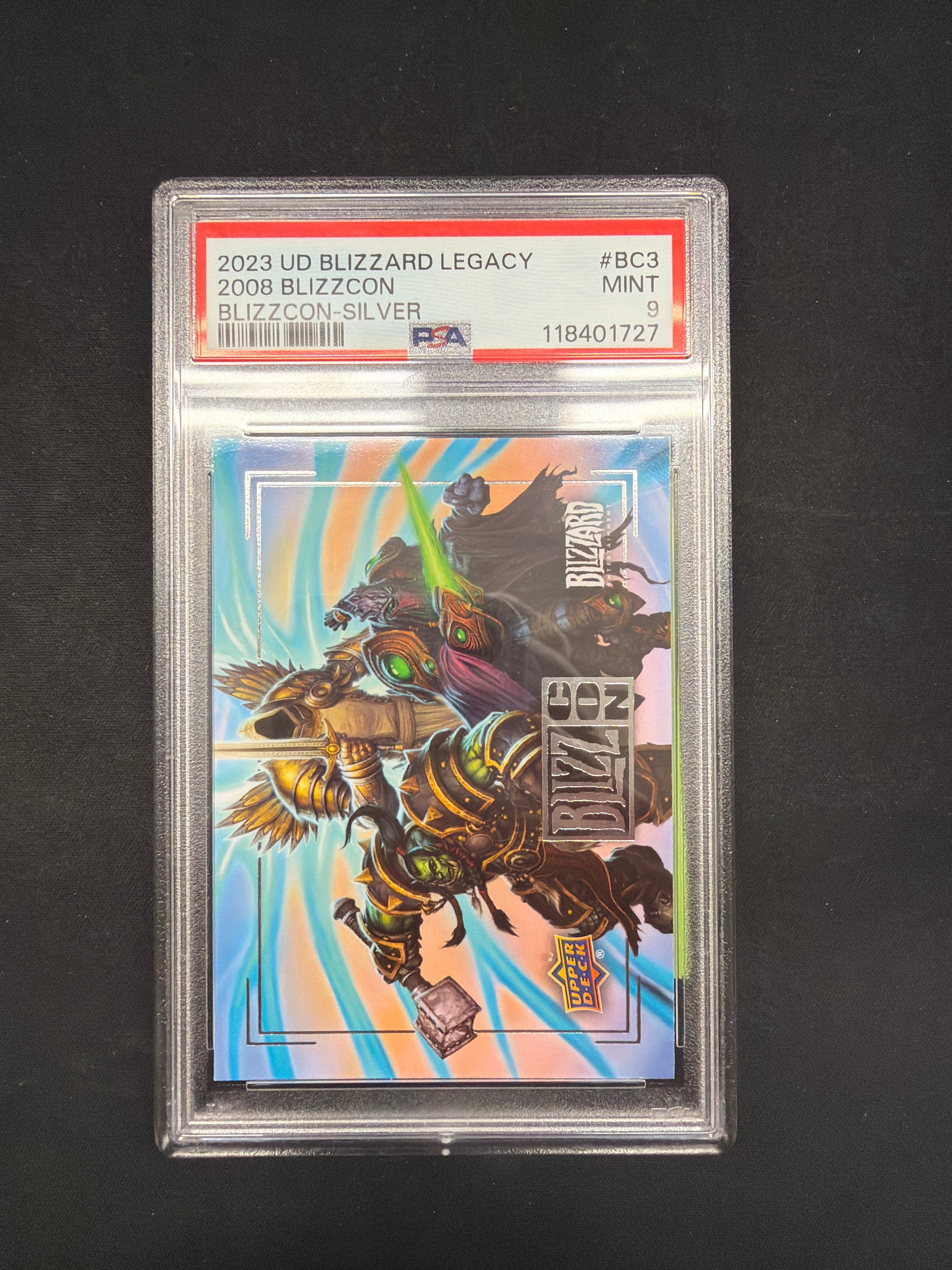 2023 UD Blizzard Legacy 2008 Blizzcon Blizzcon-Silver PSA MINT 9