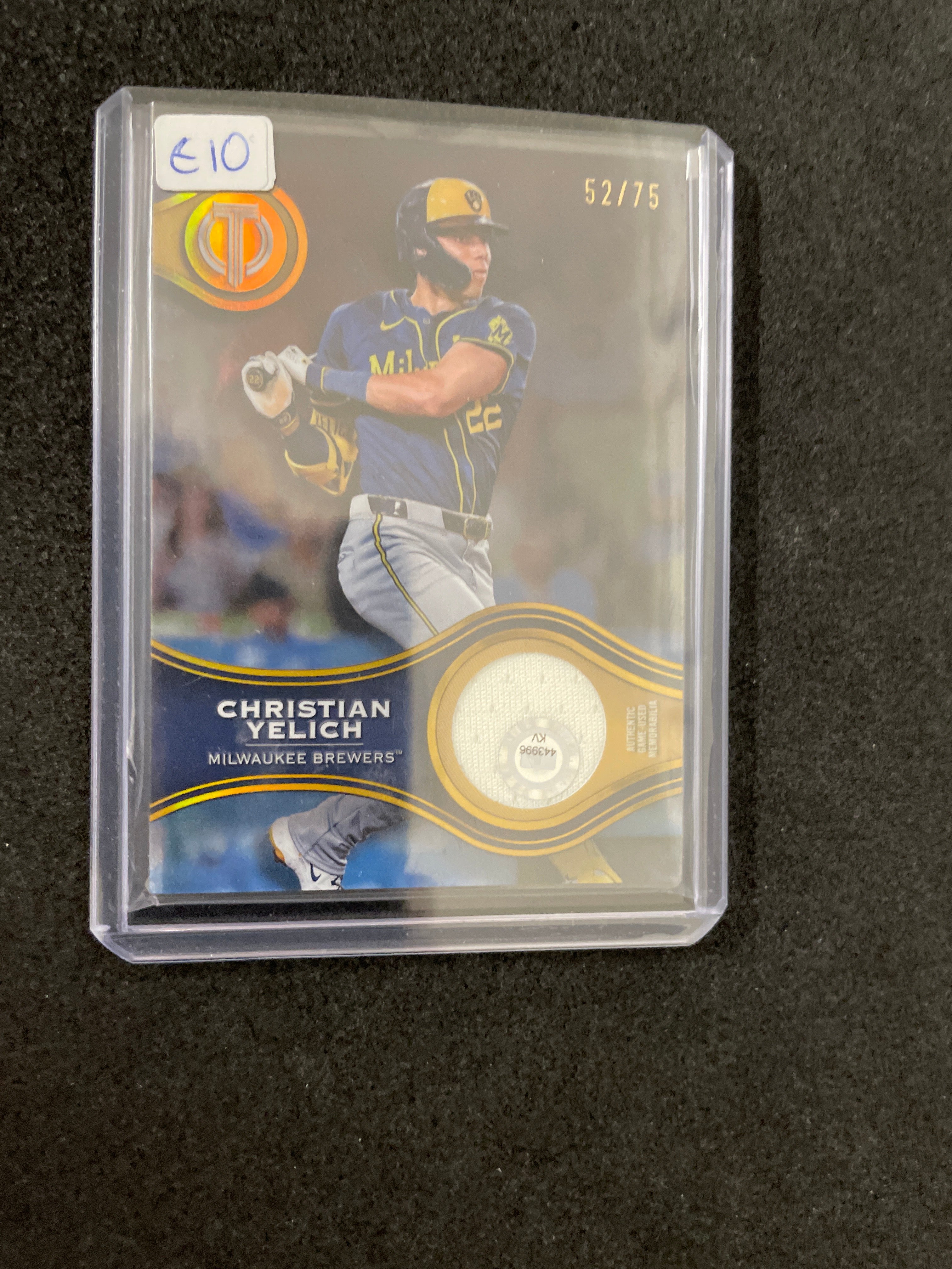 2025 Topps Tribute Baseball Christian Yelich Relic /75